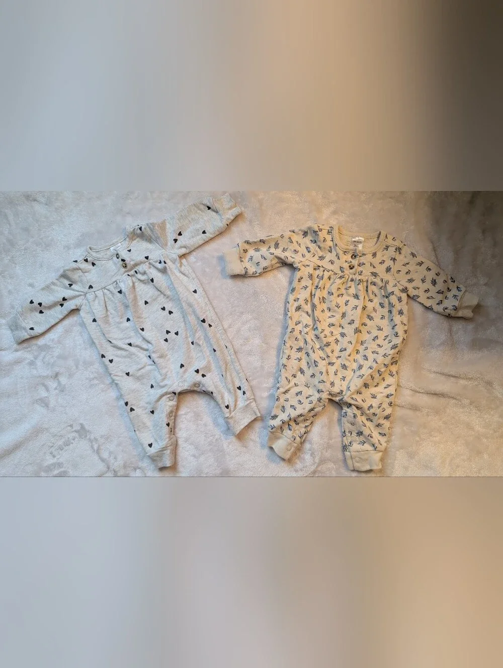 Carter’s Jumpsuit Set • Size 3M • NWOT Hearts & Leaves